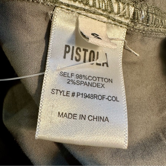 Pistola ‘Parker Field Short Romper’ in “Colonel” Olive Green Size Small - Picture 16 of 16